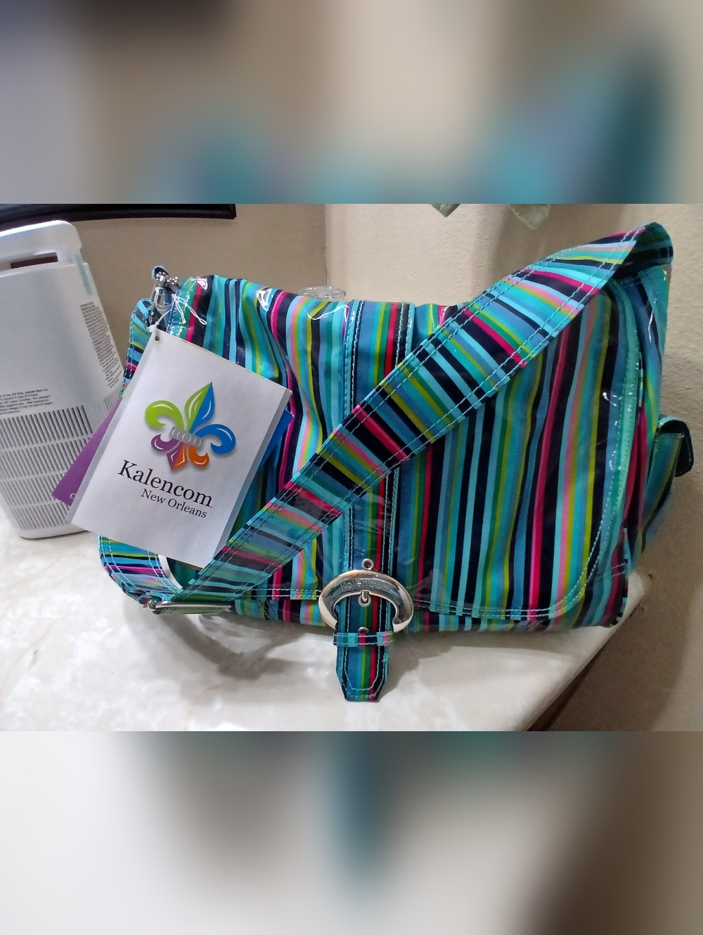 Kalencom Multicolor Striped Baby Bag